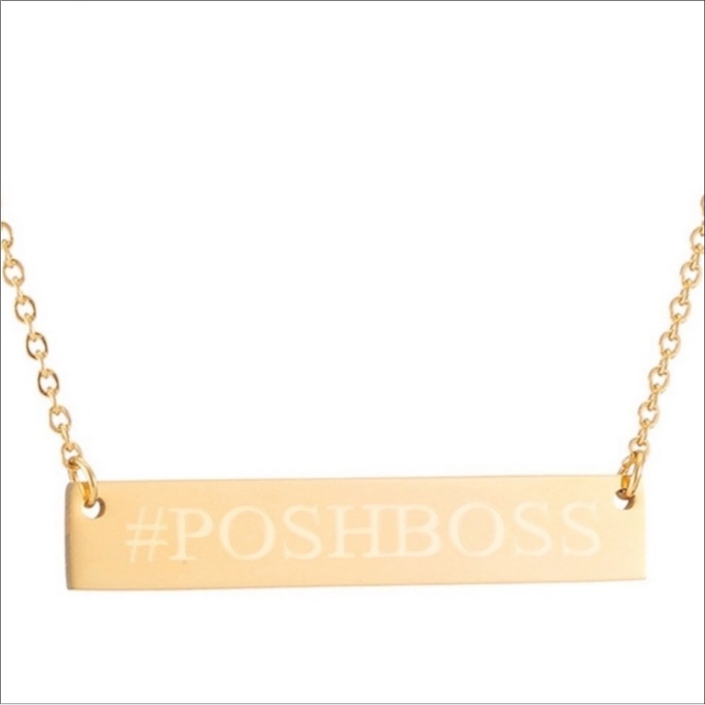 HpPoshboss Gold Stainless Necklace 18$